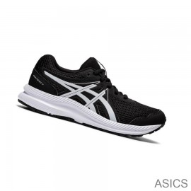 Asics CONTEND 7 GS Cheap Ireland - Asics Kids Running Shoes Black