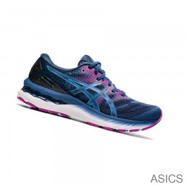 Asics Canada Running Shoes GEL-NIMBUS 23 Wide Women Dark Blue