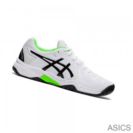 Asics Tennis Shoes On Sale - Asics GEL-RESOLUTION 8 Clay GS Kids White