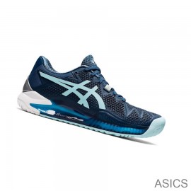 Asics Tennis Shoes Outlet Canada GEL-RESOLUTION 8 (D) WoMen Light Indigo Blue