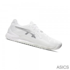 Cheap Asics Tennis Shoes GEL-Resolution 8 Men White Silver