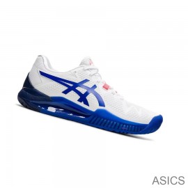 Sale Asics Tennis Shoes GEL-RESOLUTION 8 (D) Women White Blue