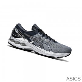 Chaussures Running Asics Outlet GEL-KAYANO 27 PLATINUM Homme Grise